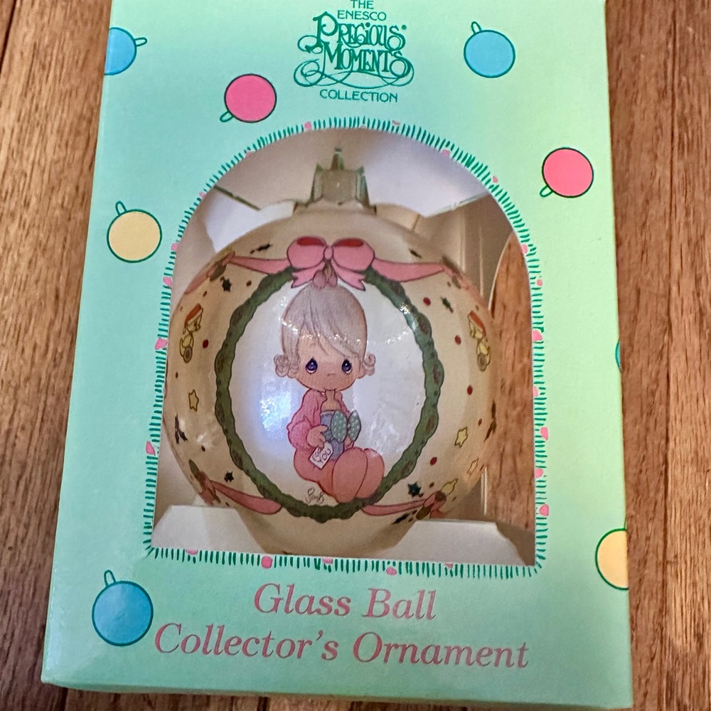 Enesco Precious Moments Ornament baby’s first Christmas 1996